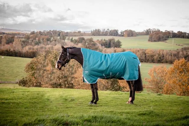 Couverture Amigo Bravo 12 Wug Lgre 0g - Horseware - 1200D impermable - VERT/TURQUOISE - 6'0 / 130 CM Commande En Gros