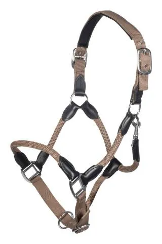 Dernier Modle Licol carlotta - HKM - cuir et nylon - Bleu marine - Poney