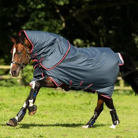 Paiement Scuris Couverture Horseware Amigo Bravo 12 Plus 250 grammes - Noir et Bleu - 5,9"