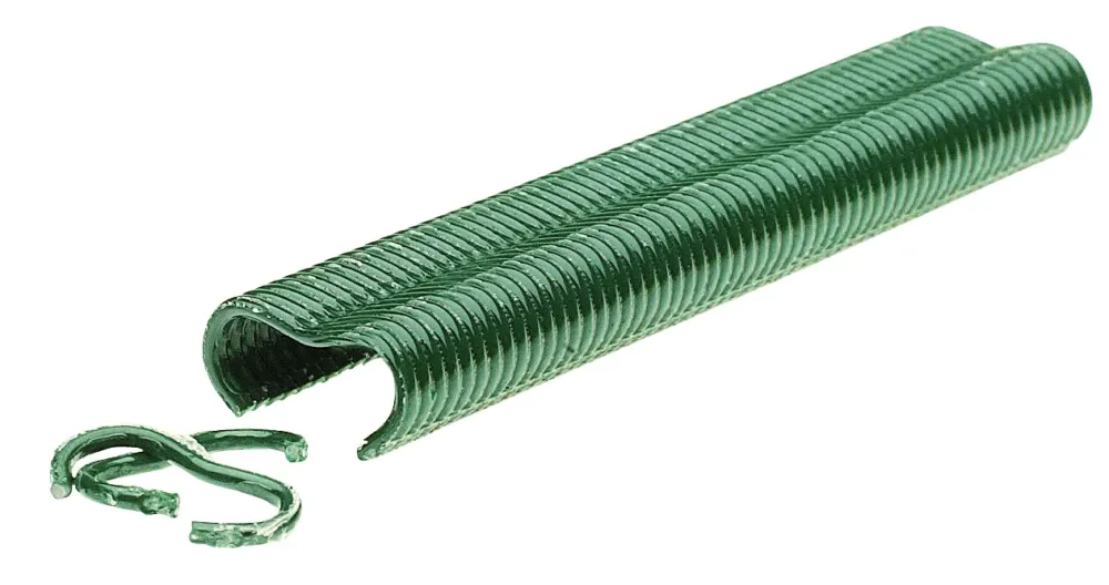 Usine Directe Bote de 1390 agrafes plastifies vert VR16 grillage RAPID