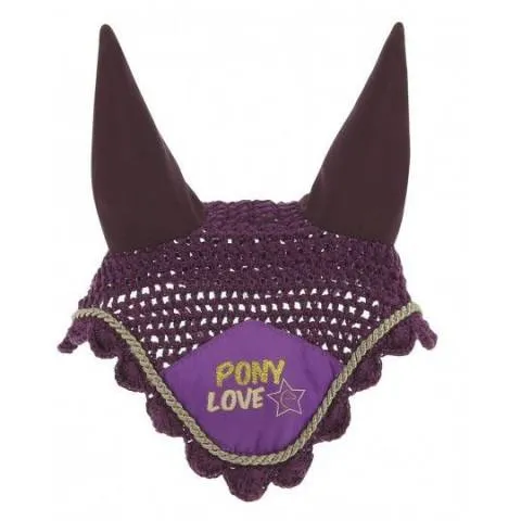Authentique Bonnet taille poney Equi-Kids - Violet