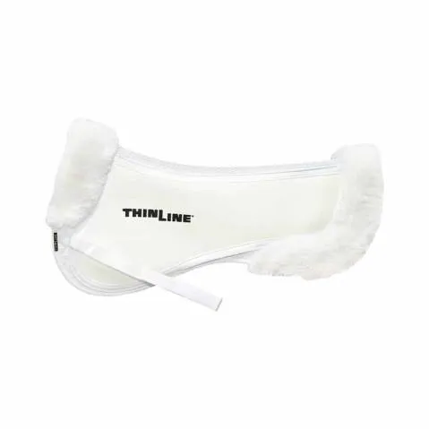 Amortisseur ThinLine Trifecta Half Pad avec bords en peau de mouton - NOIR - Small (selles 15" - 16") Bon March