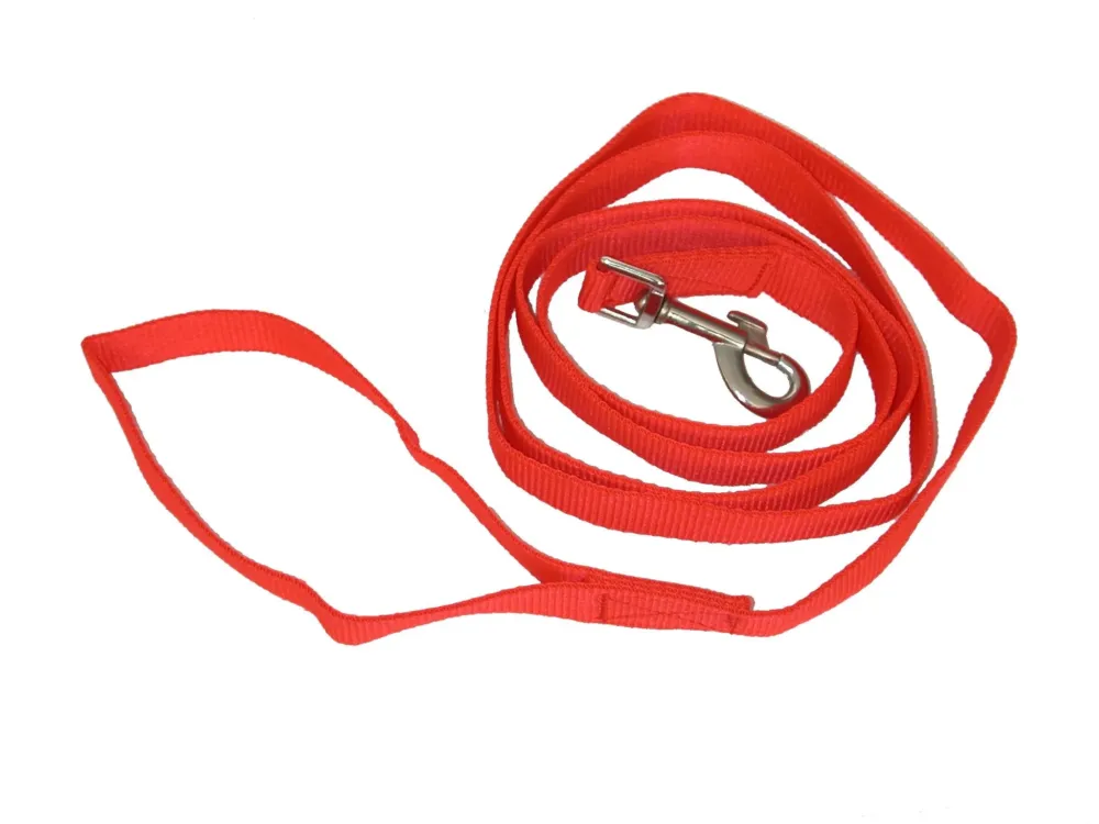 Nouveaut Longe nylon plate 2m Rouge