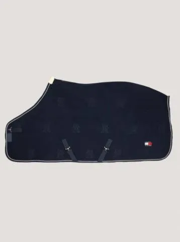 Couverture polaire Oxford - TOMMY HILFIGER - Marine - 125cm Dernire Chance