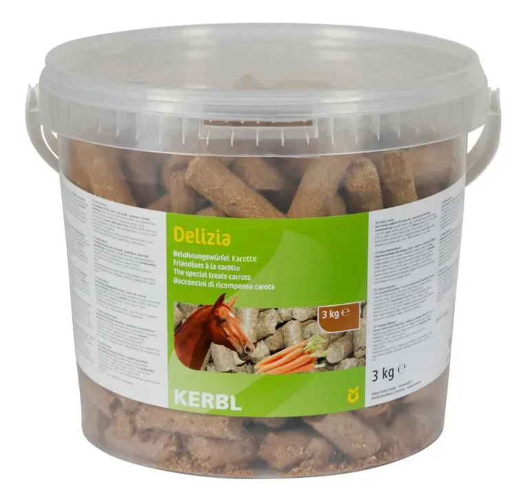 Jusqu puisement Des Stocks Friandises Delizia pour chevaux 3kg carotte