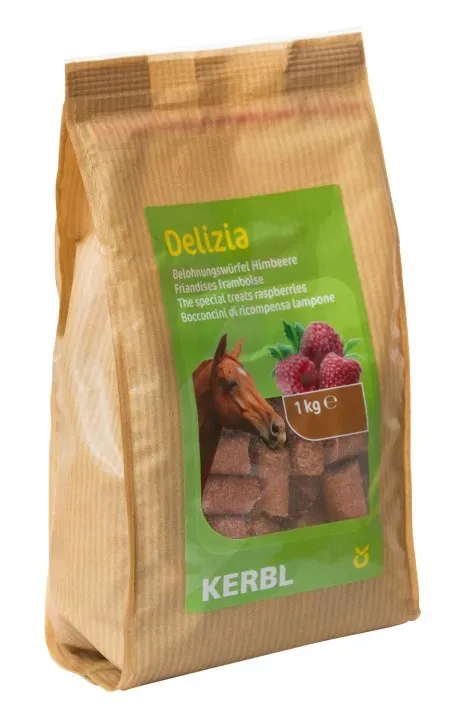 Bon March Friandises Delizia pour chevaux 1kg framboise