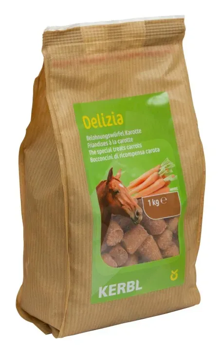 Quantit Limite Friandises Delizia pour chevaux 1kg carotte