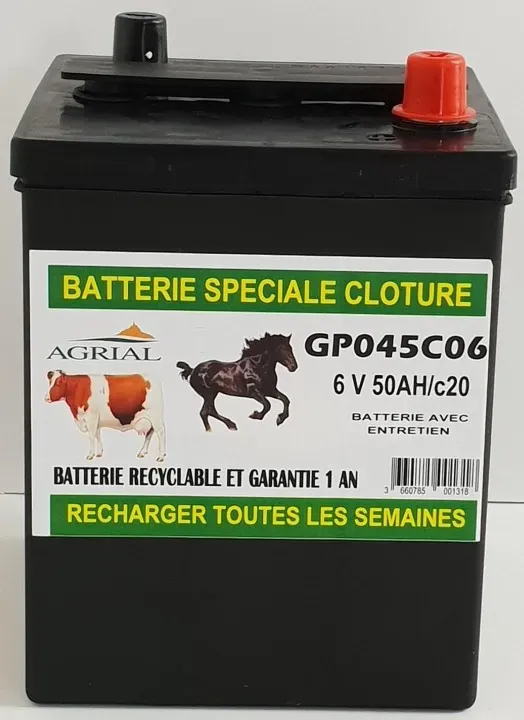 Certifi Batterie clture GP045C06 50 Ah