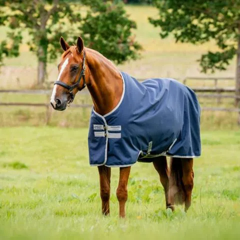 Solde Couverture AMIGO Ripstop 900D Turnout 200g - Horseware - Confort et protection - bleu - 115