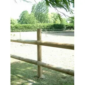 Poteau trait sel chanfrein sans pointe 12cm 2,2m Nouvelle Collection