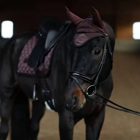 Marque Bonnet anti-mouches Endless Glow - Equestrian Stockholm - Marron - Cheval