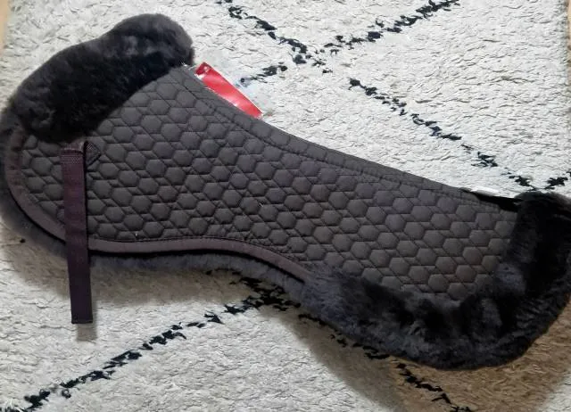 Amortisseur de selle en mouton - MATTES - Tissu surpiqu - Marron - Saut - L Solde