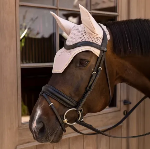 Bon March Bonnet anti-mouches Wellington Velvet Rose - Kentucky - Rose - Cheval