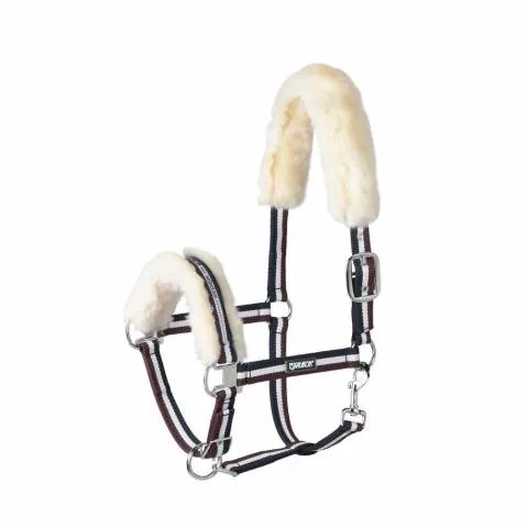 Top Vente Licol Basics doubl mouton - Eskadron - Fourrure douce - Prune - Cheval