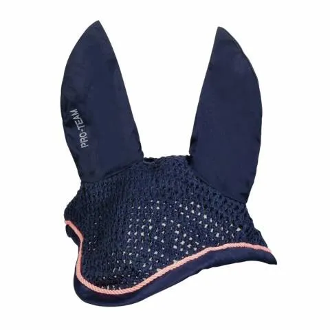 Bonnet anti-mouches Light Up - HKM - bleu marine - double poney Offre Exclusive