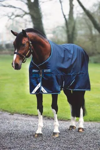 Dernire Chance Couverture Amigo Bravo 12 Lite - Horseware - 1200D impermable - MARINE - 5'9 / 125 CM