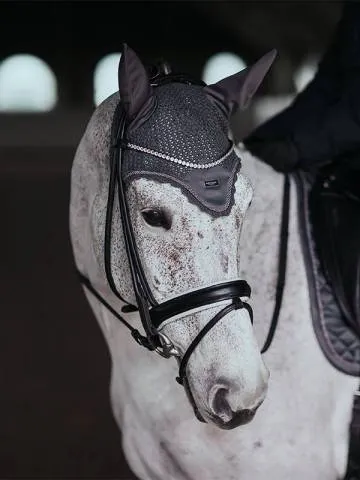 Bonnet anti-mouches Equestrian Stockholm - No Boundaries Silver Cloud - Gris - Cheval Prix Promo