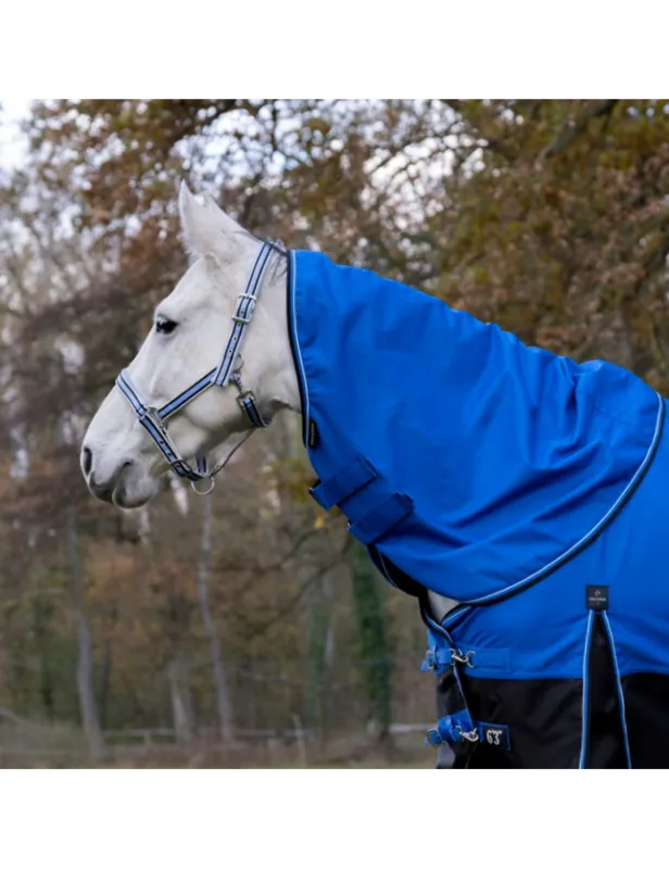 Vente Flash Couvre-cou Tyrex Aisance 1200D - Equithme - bleu marine / bordeaux - 0 G - cheval
