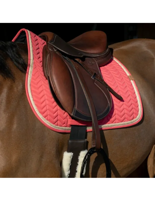 Tapis de selle EQUITHME "Softy" - gris Satisfait Ou Rembours