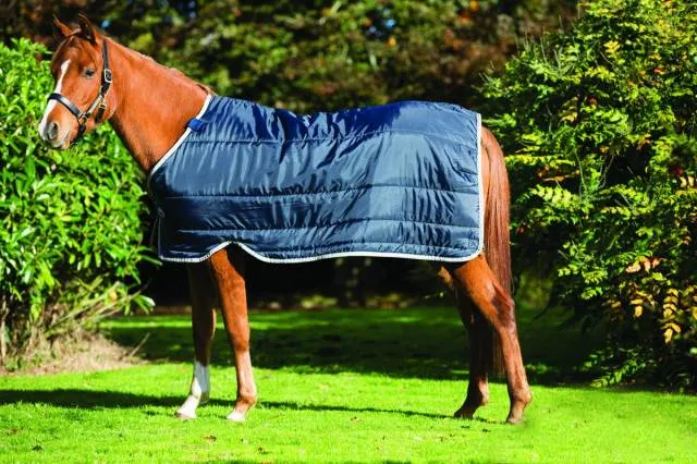Retour Gratuit Sous-couverture Liner 100G pony - Horseware - polyester - MARINE/ARGENTE - 3'9 / 75 CM