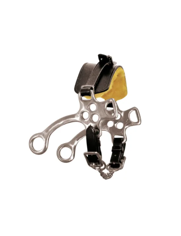 Offre Spciale Hackamore en inox avec muserolle en cuir – marron