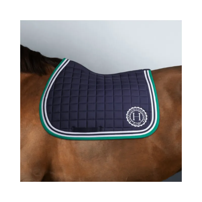 Tapis Soft CSO - HARCOUR - Navy/Emerald Green - cheval Offre Limite