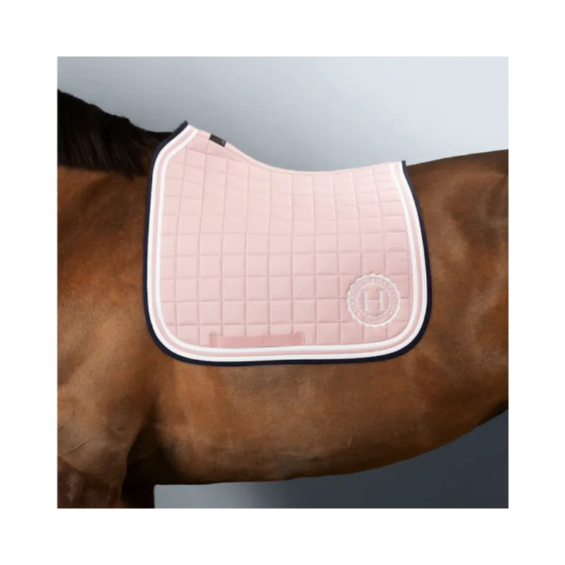Tapis Soft Dressage - HARCOUR - Navy/Emerald Green - cheval Offre Limite