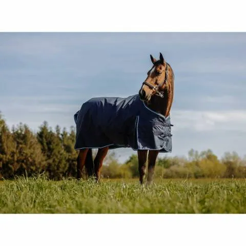 Couverture impermable Eco 600D - Riding World - 50gr - bleu marine - 7,0" Livraison Express