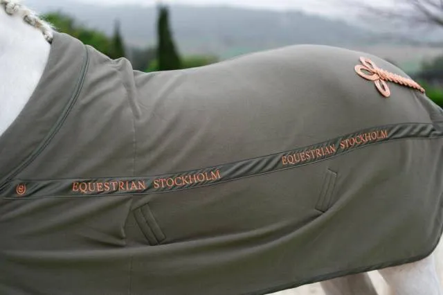 Dernire Chance Couverture polaire Evening Haze - Equestrian Stockholm - Olive - 155cm
