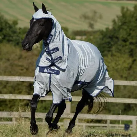 Chemise anti-mouches Buzz-Off avec encolure fixe - Bucas - gris - 115 Commander Maintenant