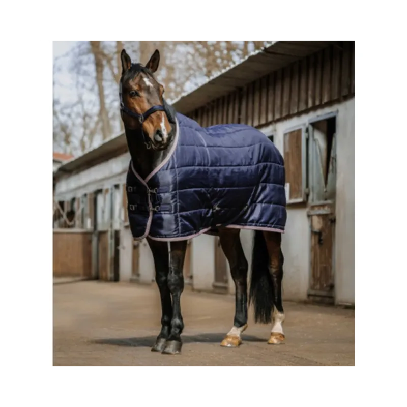 Acheter Direct Couverture d'curie Aztec - EQUITHME - bleu marine - 6'0 - 135 cm - 200 G