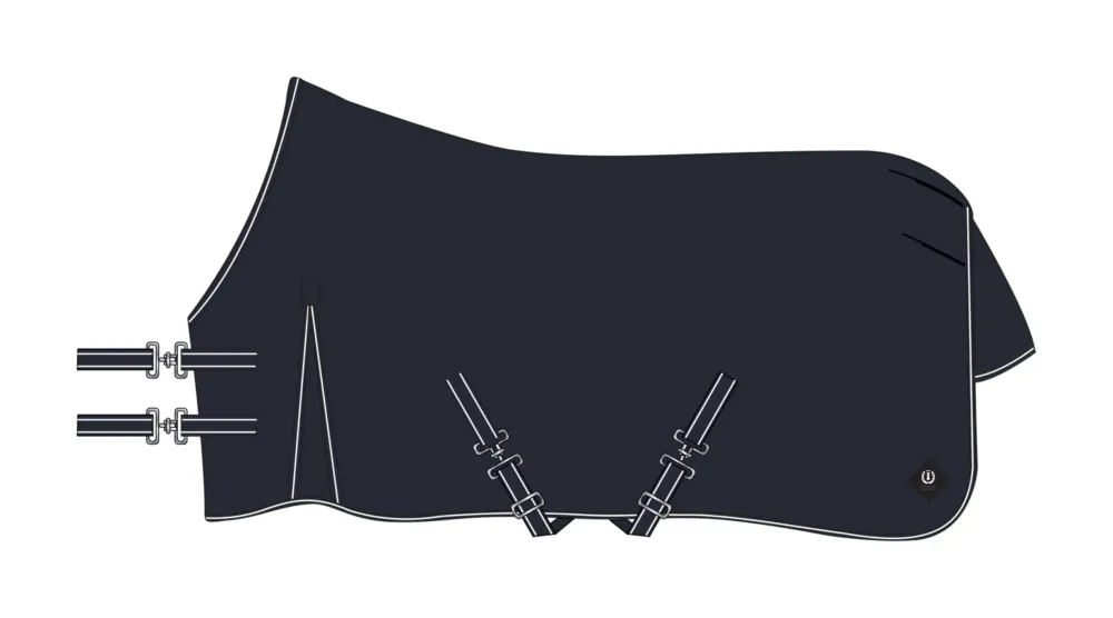 Couverture de paddock Imperial Riding Basic sans couvre-cou 200gr - 155 cm - Marine Achat Immdiat
