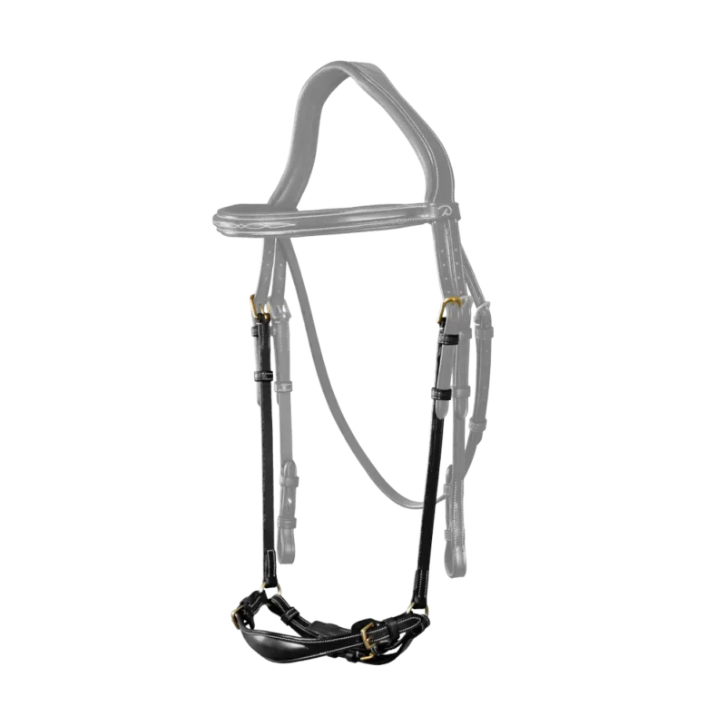 Muserolle Allemande Ajustable D Collection by Dy'on - Cob - Noir Offre Du Jour