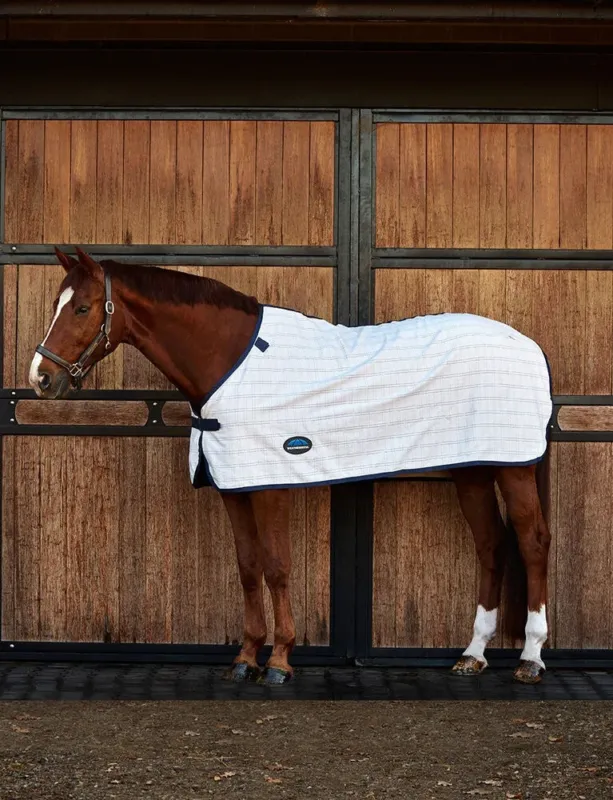 Liner en coton Weatherbeeta ComFiTec en coton - 105 cm - Blanc / marine Expdition Rapide