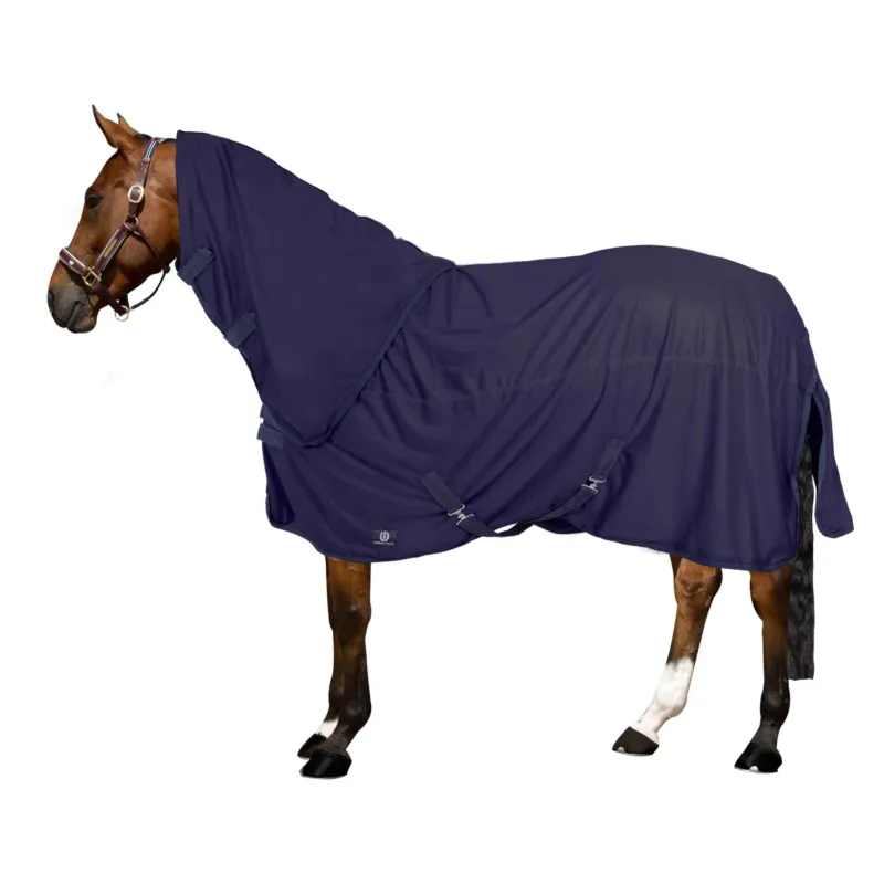 Certifi Couverture anti-mouches couvre-cou amovible Imperial Riding Reese - 75 cm - Bleu marine