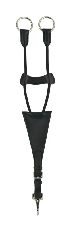 Flche de Martingale en cuir Wimbledon Horze - Cheval - Noir Petit Prix