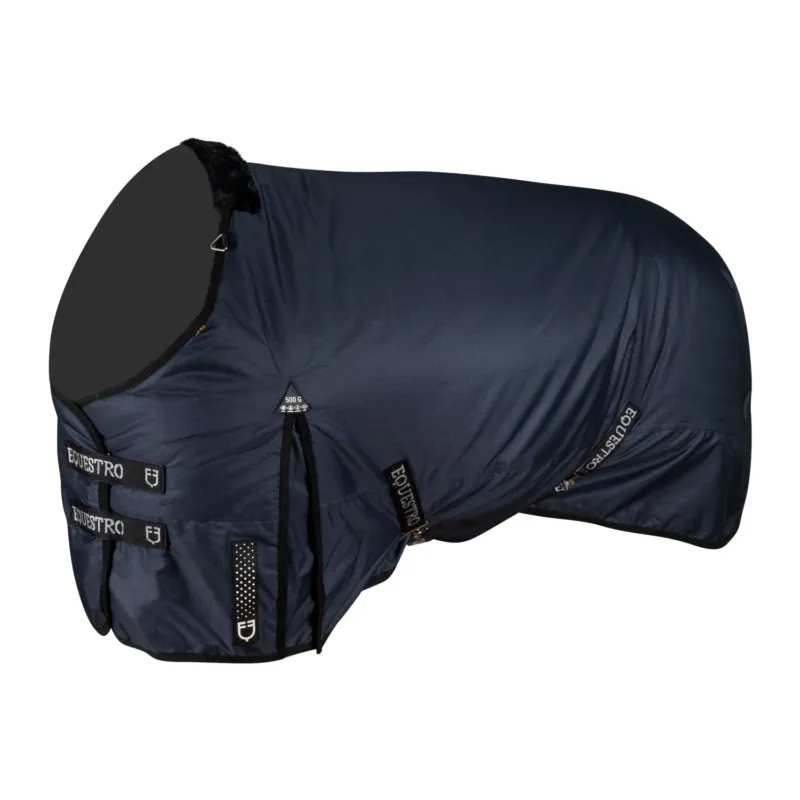 Quantit Limite Couverture de paddock 500g en tissu rip-stop modle Alberta Equestro - 115 cm - Marine