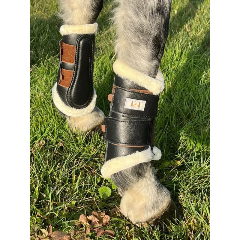 Gutres dressage antrieurs T de T - L - Noir / tabac Authentique