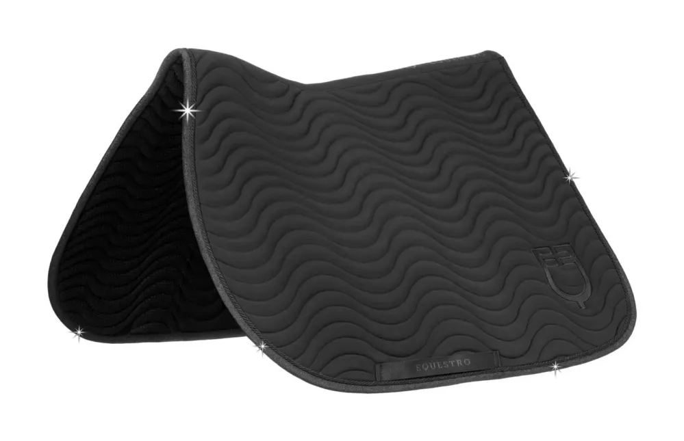 Tapis de saut Equestro Universe Wave - Cheval - Noir Populaire