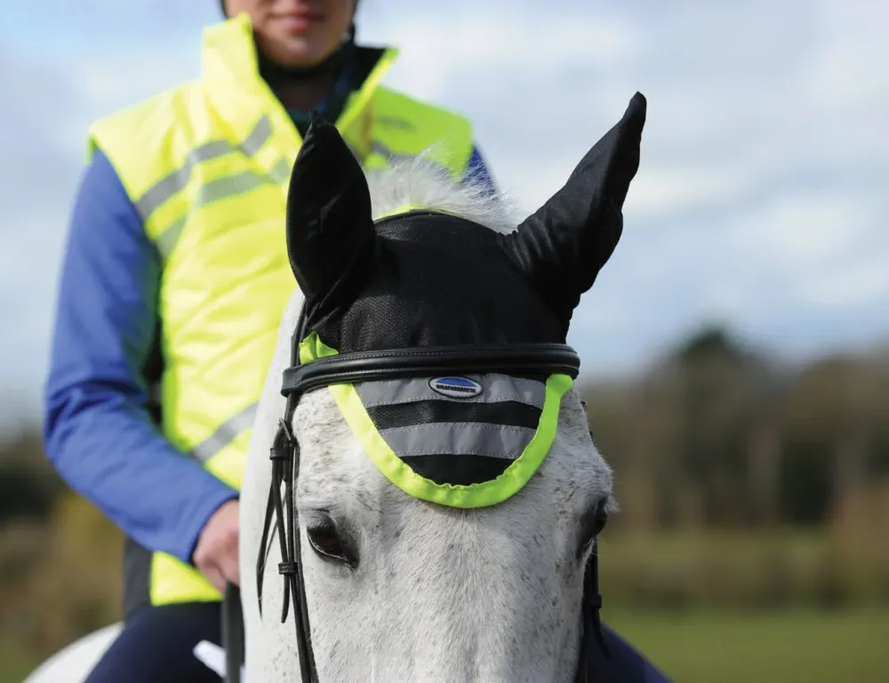 Haute Qualit Bonnet Weatherbeeta rflechissant - Poney - Jaune