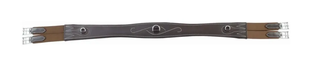 Sangle anatomique cuir lisse T de T - 125 cm - Havane fonc Offre Exclusive