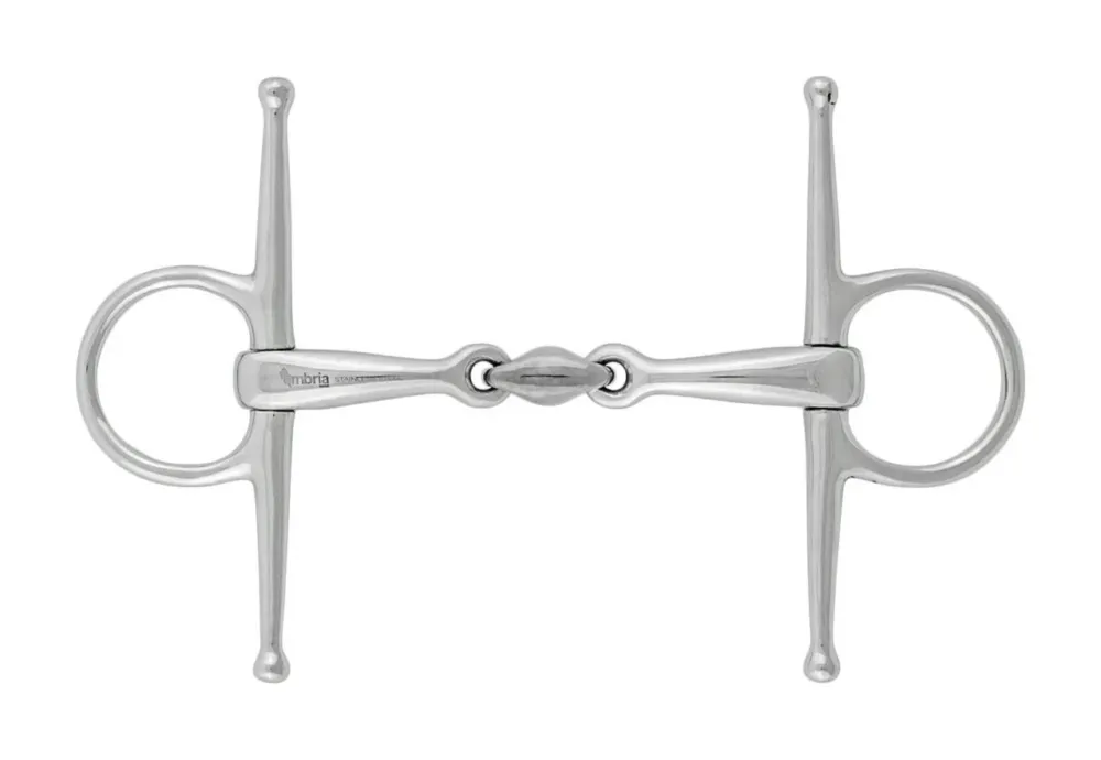 Acheter En Ligne Mors full-cheek inox double brisure 1226 Umbria Equitazione – 145 mm