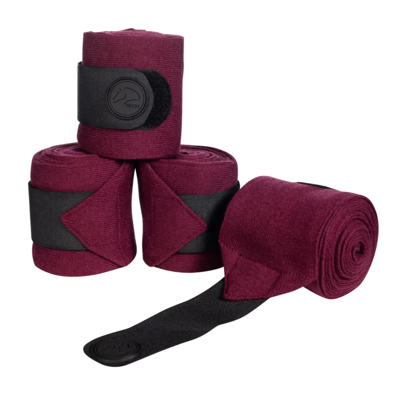 Expdition Rapide Bandages acryliques HKM Julie - 2 m - Bordeaux