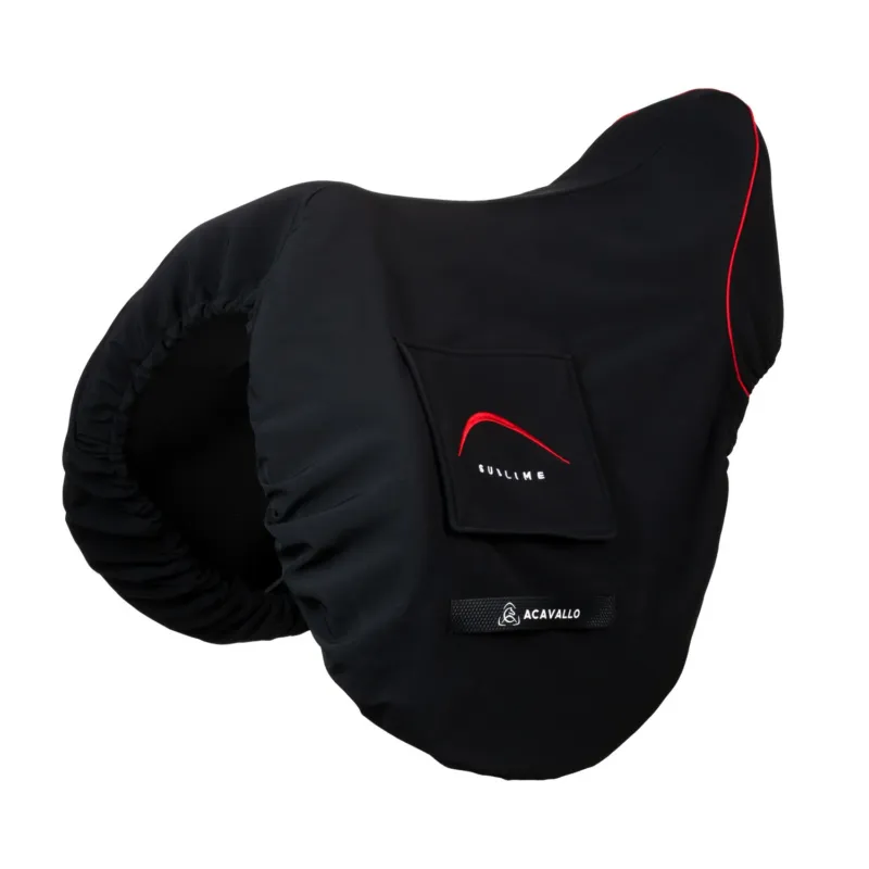 Housse de selle jumping Acavallo Sublime - Noir Jusqu puisement Des Stocks