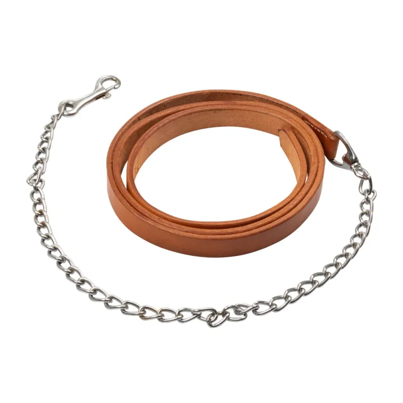 Acheter Direct Longe en cuir Pools avec chane - Huile clair