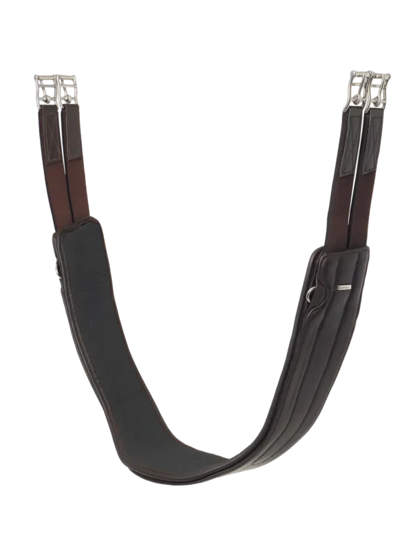Sangle Hunter LeMieux avec doublure antidparante amovible - 125 cm - Havane Retour Gratuit