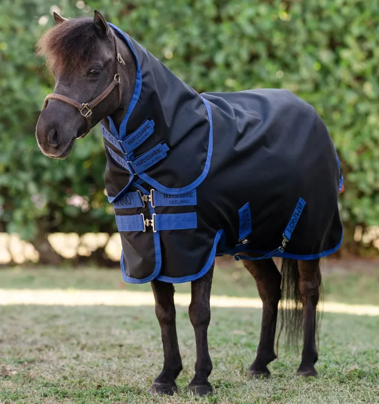 Couverture Horseware Amigo Ripstop 900D Plus Petite Turnout 0g - 60 cm - Noir / bleu classique Remise