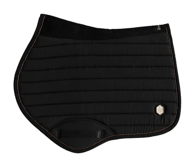 Tapis de selle amortissant Latex ProConfort Donatello - CSO - Noir / noir Paiement Scuris