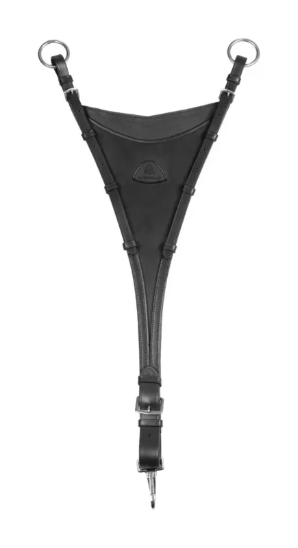 Acheter En Ligne Martingale Acavallo attache bib en cuir - Noir