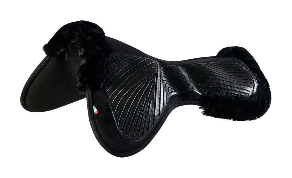 Dernire Chance Amortisseur MF-S JCCS-S CW-CS Sude et Peau de Mouton cologique Acavallo - Noir / noir